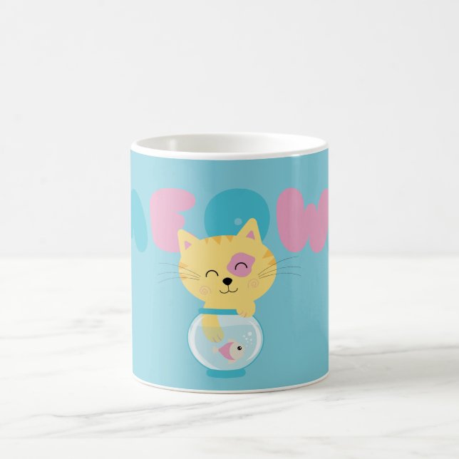Toying kitten Meow! Coffee Mug (Center)