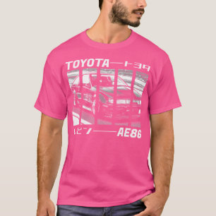 Toyota Corolla Ae86 Levin Black 'N White 3 (Black  T-Shirt