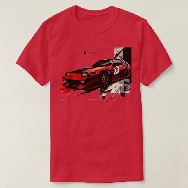 toyota corolla ae 86 red TShirt (Design Front)