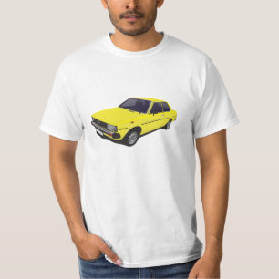 Toyota Corolla DX KE70 2-door yellow t-shirt