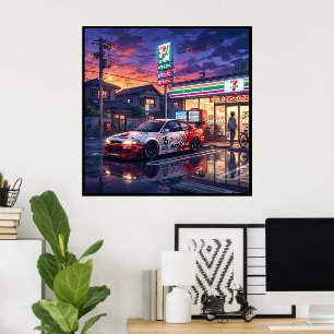 Toyota Corolla Levin AE101 Touring Car Poster