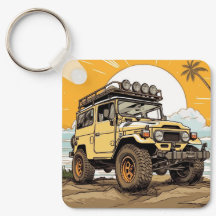 Toyota FJ40 Land Cruiser 4x4 Keychain