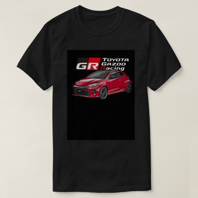 TOYOTA GR YARIS - gazoo racing red   Poster T-Shirt (Design Front)