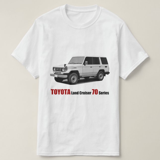 Toyota Land Cruiser 70 Series HZJ77 T-Shirt (Design Front)