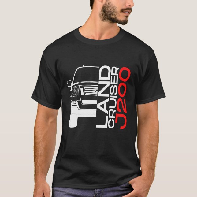 Toyota Land Cruiser J200 Automotive Off-Road Car T-Shirt (Front)