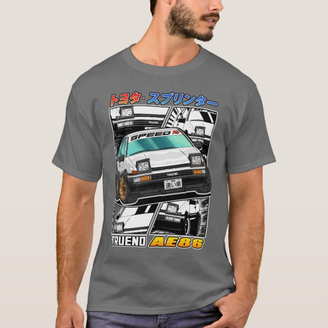 Toyota Sprinter Trueno AE86 Street Racing T-Shirt (Front)