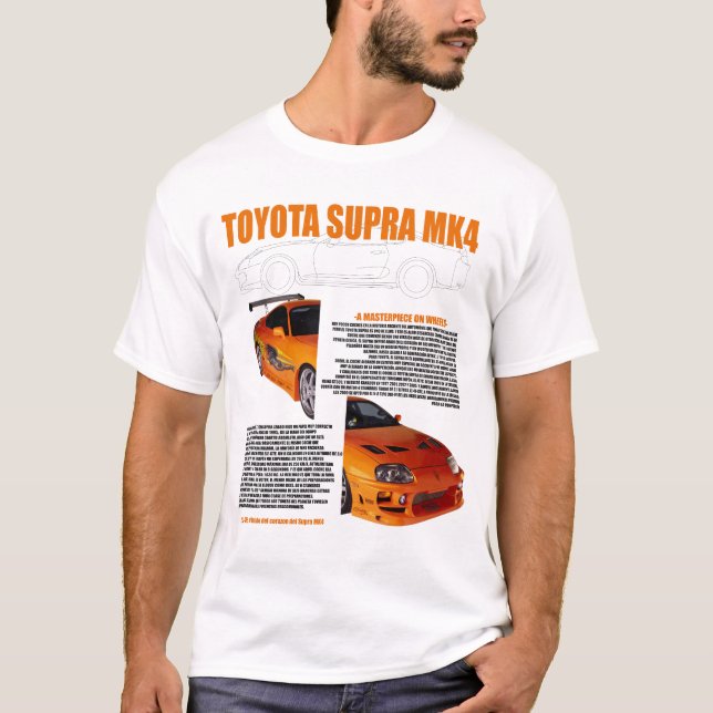 Toyota Supra MK4 T-Shirt – Iconic JDM Legend for C (Front)