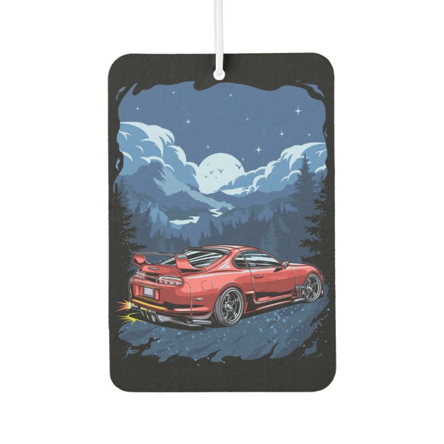 Toyota Supra Night Fighter Car Air Freshener (Front)
