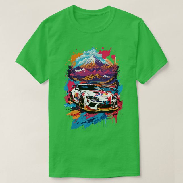 Toyota Supra sports car T-Shirt (Design Front)