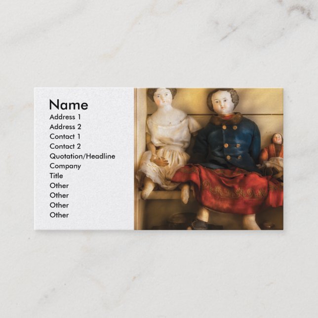 Toys - Assorted Dolls Business Card (Front)