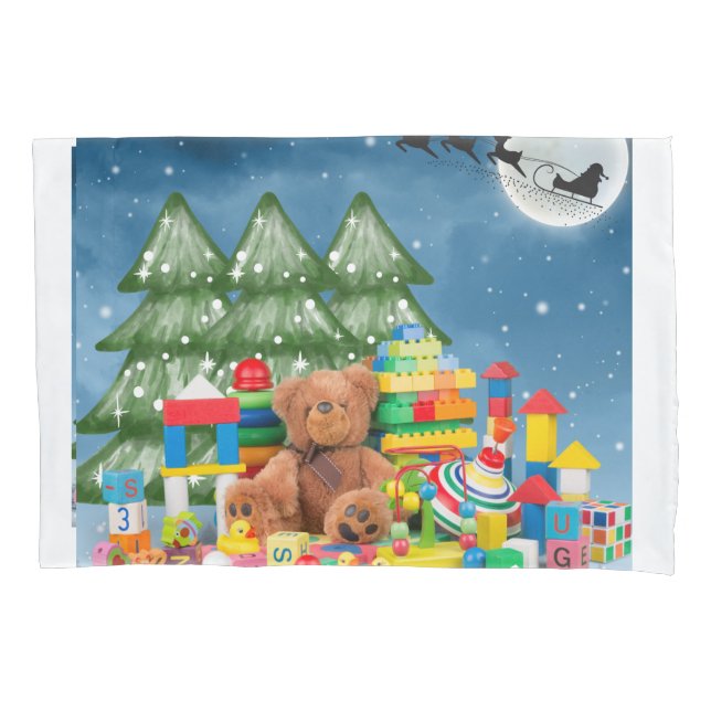 Toys For Christmas Pillowcase (Front)