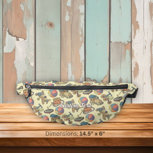 Toys Icons Background Bum Bags