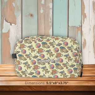 Toys Icons Background Dopp Kit