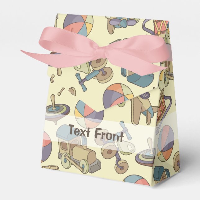 Toys Icons Background Favour Box (Front Side)