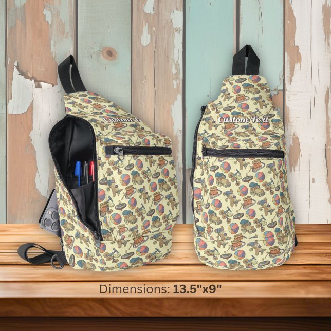Toys Icons Background Sling Bag (Creator Uploaded)