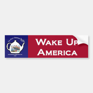 TP0101 Tea Party Wake Up America Bumper Sticker