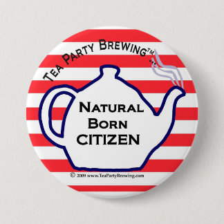 TP0110 Tea Party Natural Born Citizen Button