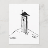 TP Rolls Away From an Outhouse