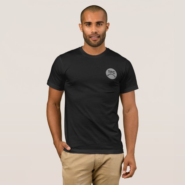 TPC BUMMER FACE TEE - BLACK STAMP LOGO (Front Full)
