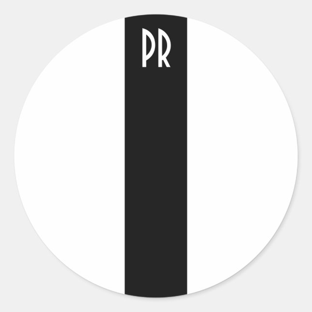 TPR pinstripe sticker (white) (Front)