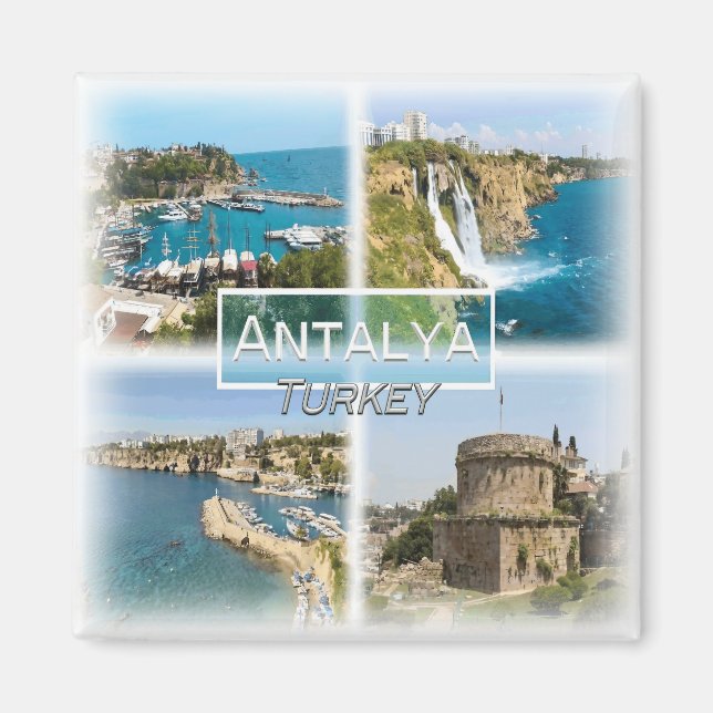 TR0027 Europe, Turkey, Antalya,  Fridge  Magnet (Front)