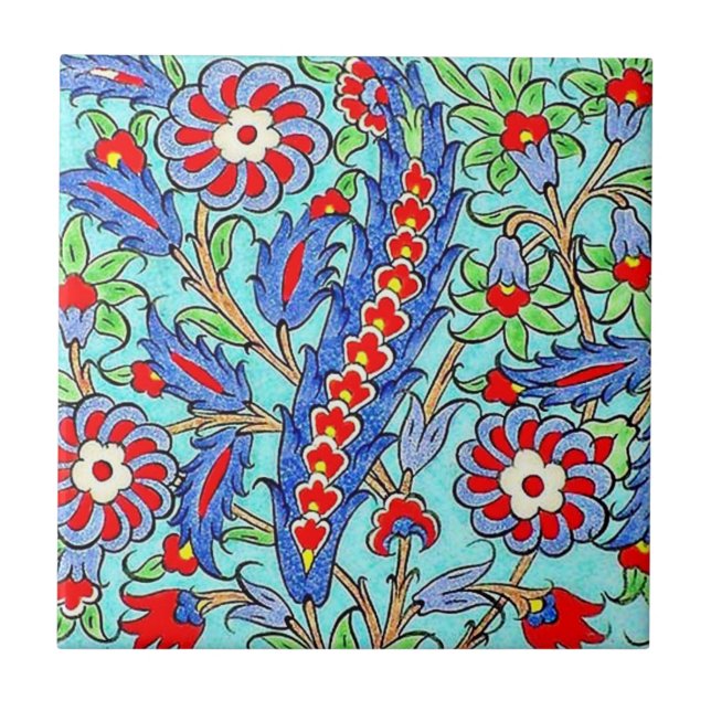 TR010 Turkish Reproduction Ceramic Tile (Front)