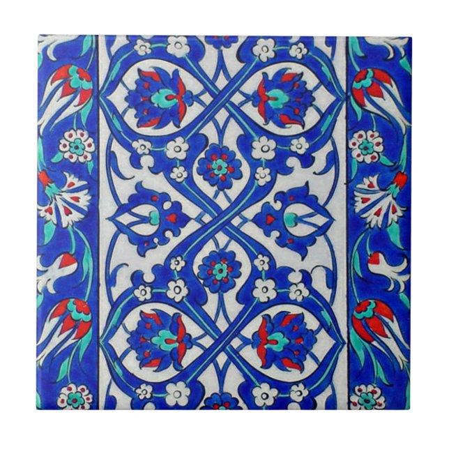 TR019 Turkish Reproduction Ceramic Tile (Front)