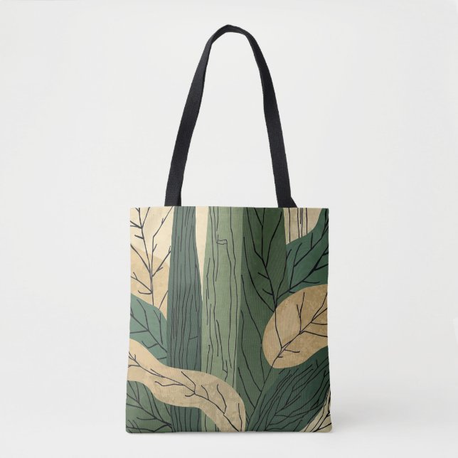 TR_004  Boho Trees Tote Bag (Front)