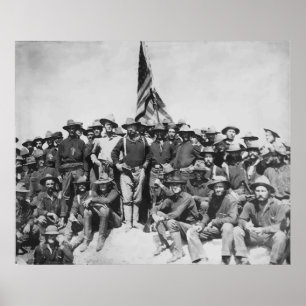 TR and The Rough Riders Poster