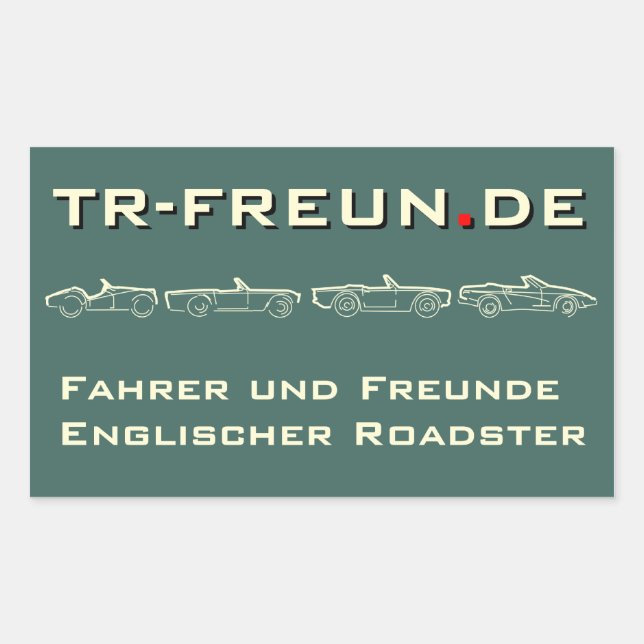 TR Friends of Rectangular Sticker (Front)