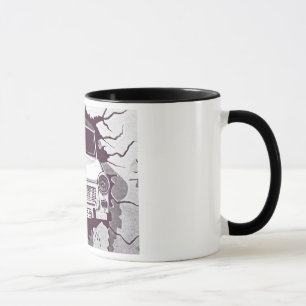 Trabant Car , Black & White, Berlin Wall (1) Mug