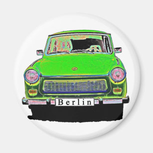 Trabant Car in Green, Berlin Magnet