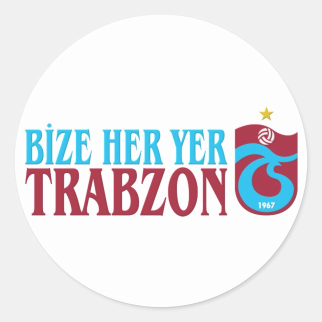 Trabzonspor Classic Round Sticker (Front)