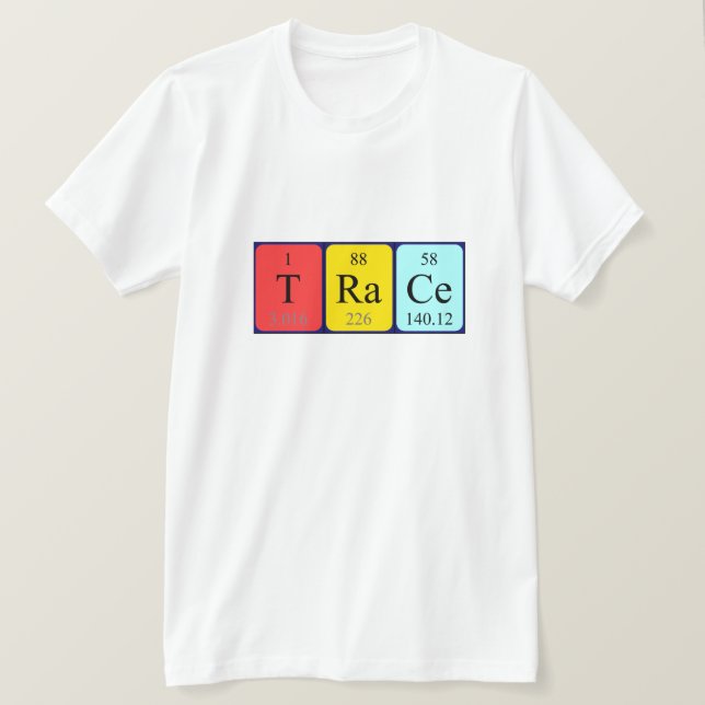 Trace periodic table name shirt (Design Front)