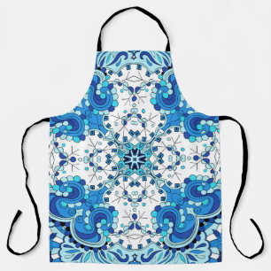 Tracery seamless calming pattern. Mehendi design. Apron