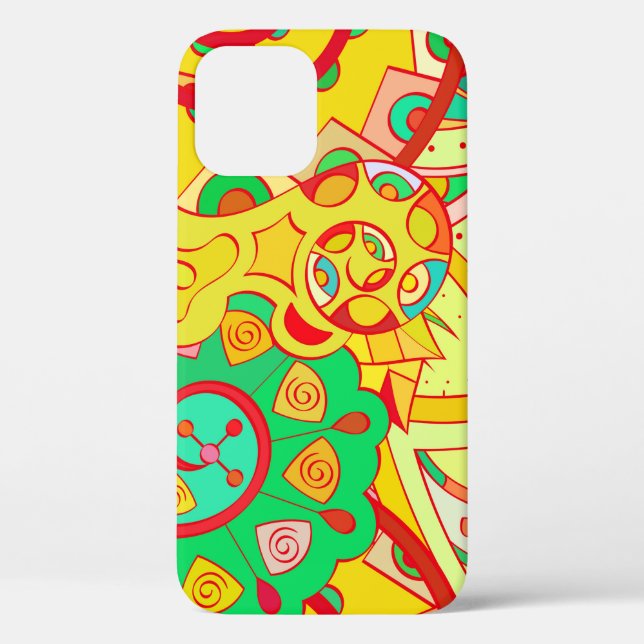Tracery seamless pattern. Mehndi design. Ethnic co Case-Mate iPhone Case (Back)