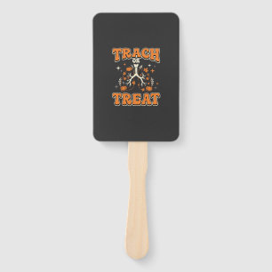Trach or Treat Halloween Respiratory Design Hand Fan