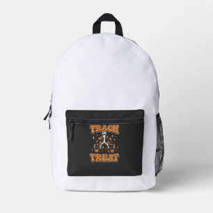 Trach or Treat Halloween Respiratory Design Printed Backpack