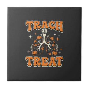Trach or Treat Halloween Respiratory Design Tile
