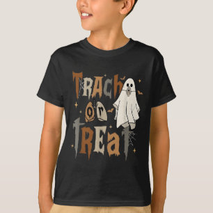Trach Or Treat Resratory Therast Boo Crew Hallowee T-Shirt
