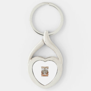 Tracheostomy Halloween Nurse Trick Or Treat Design Key Ring