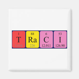 Traci periodic table name magnet