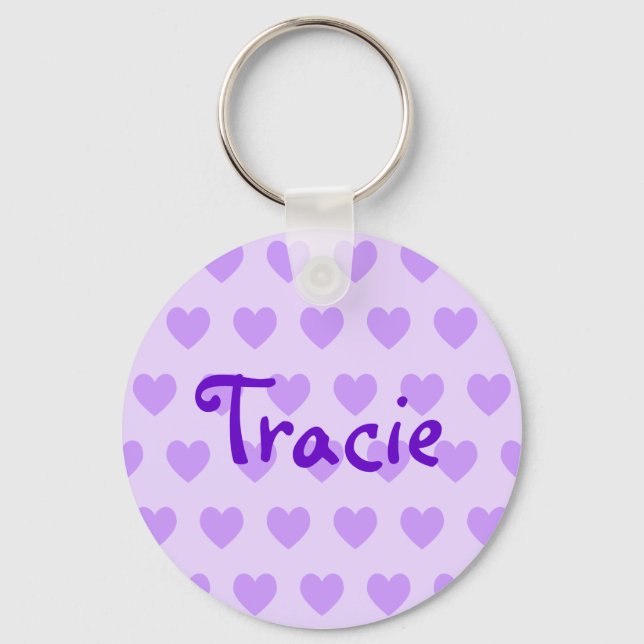 Tracie in Purple Key Ring (Front)