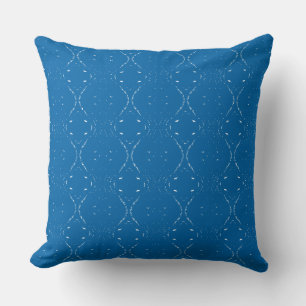 Tracing White Waves Cushion