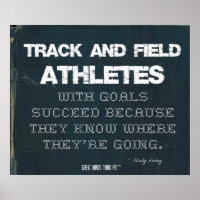 Track and Field Athletes with Goals Succeed: Denim
