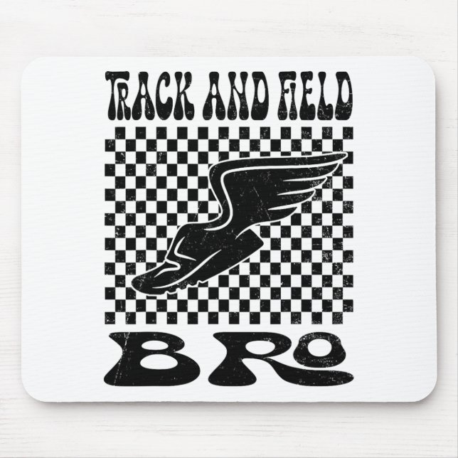 Track And Field Bro Mothers Day  Mouse Pad (Front)
