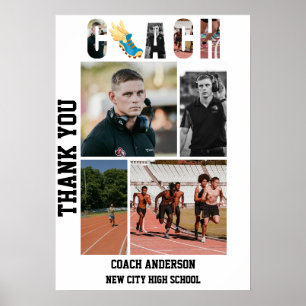 Track And Field Coach Senior Night Graduation Poster