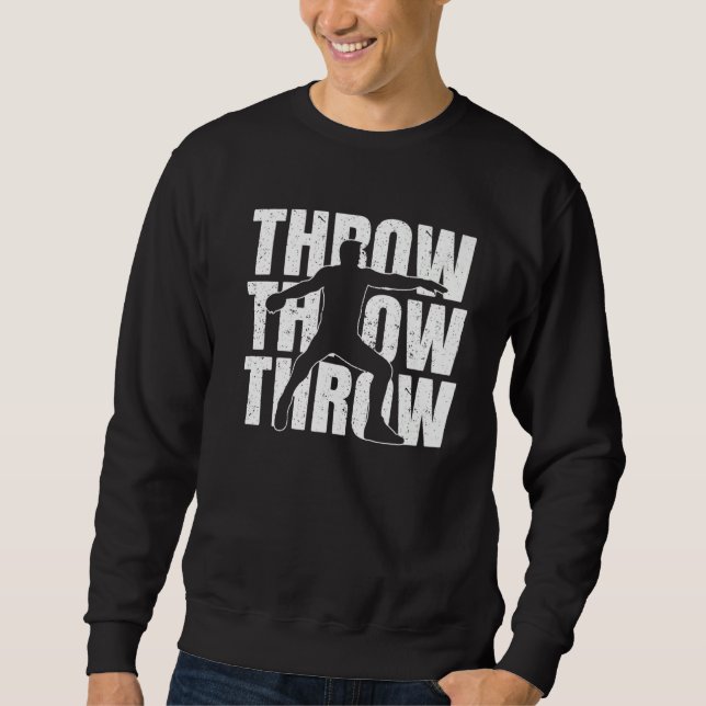 Track and Field Discus Thrower Discus Throwing Dis Sweatshirt (Front)