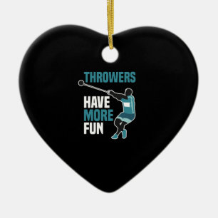 Track And Field Hammer Throw Sport Gift Ceramic Tree Decoration