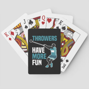 Track And Field Hammer Throw Sport Gift Playing Cards